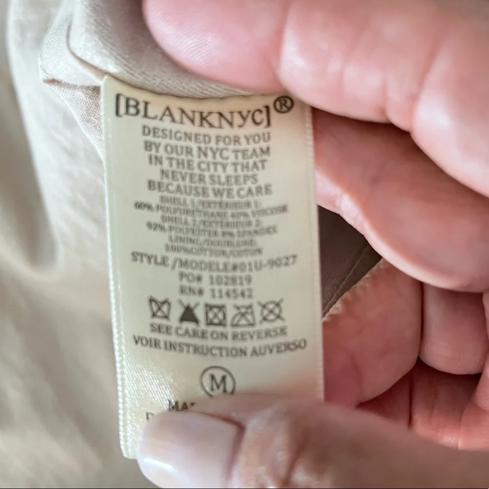 Blank NYC faux leather suede jacket size M - Picture 13 of 13